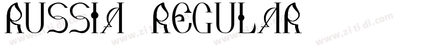 Russia Regular字体转换